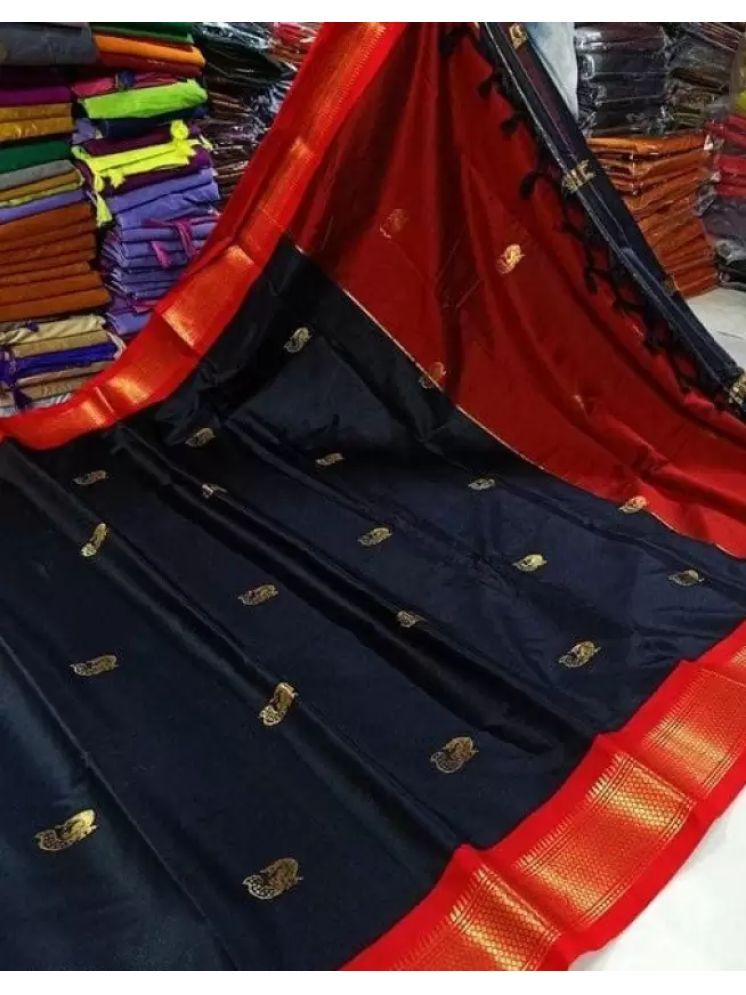     			VEERAIVA Cotton Silk Woven Saree With Blouse Piece - Multicolor1 ( Pack of 1 )