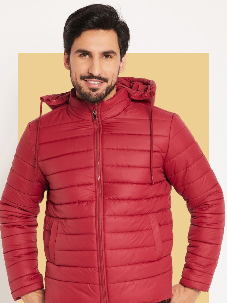     			VERO AMORE Polyester Men's Quilted & Bomber Jacket - Maroon ( Pack of 1 )