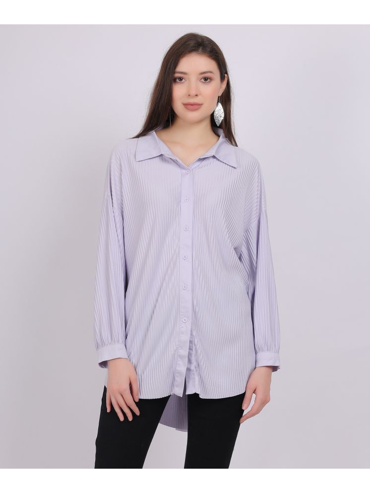     			aumbe Purple Polyester Women's Shirt Style Top ( Pack of 1 )