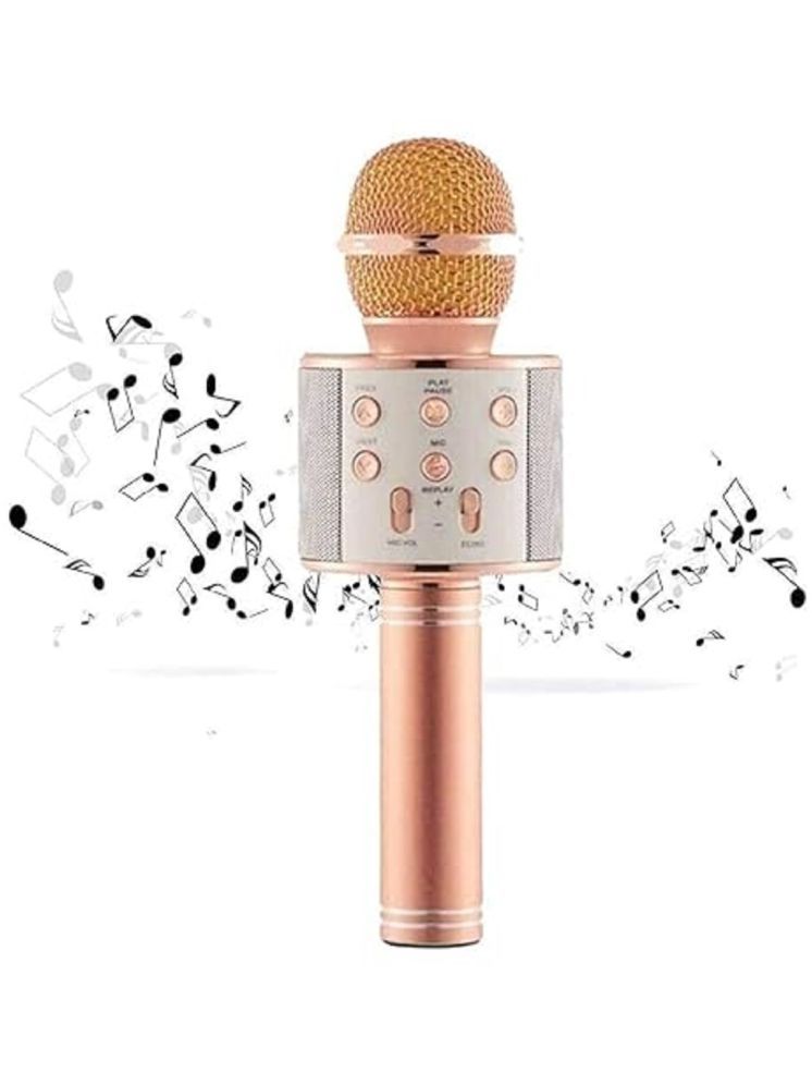     			1680Y-YESKART 1814Y-YESKART Rose Gold WS-1688 Wireless Bluetooth Handheld Microphone Stand Karaoke Mike with Speaker Audio Recording for Cellphone (WS1688)