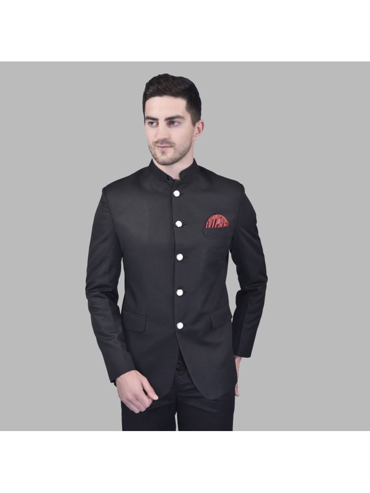     			BOWLIFESTYLE Cotton Blend Men's Blazer - Black ( Pack of 1 )