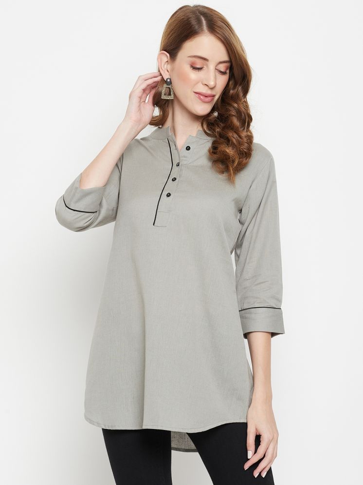     			FASHJONS 360 Grey Cotton Women's Tunic ( Pack of 1 )