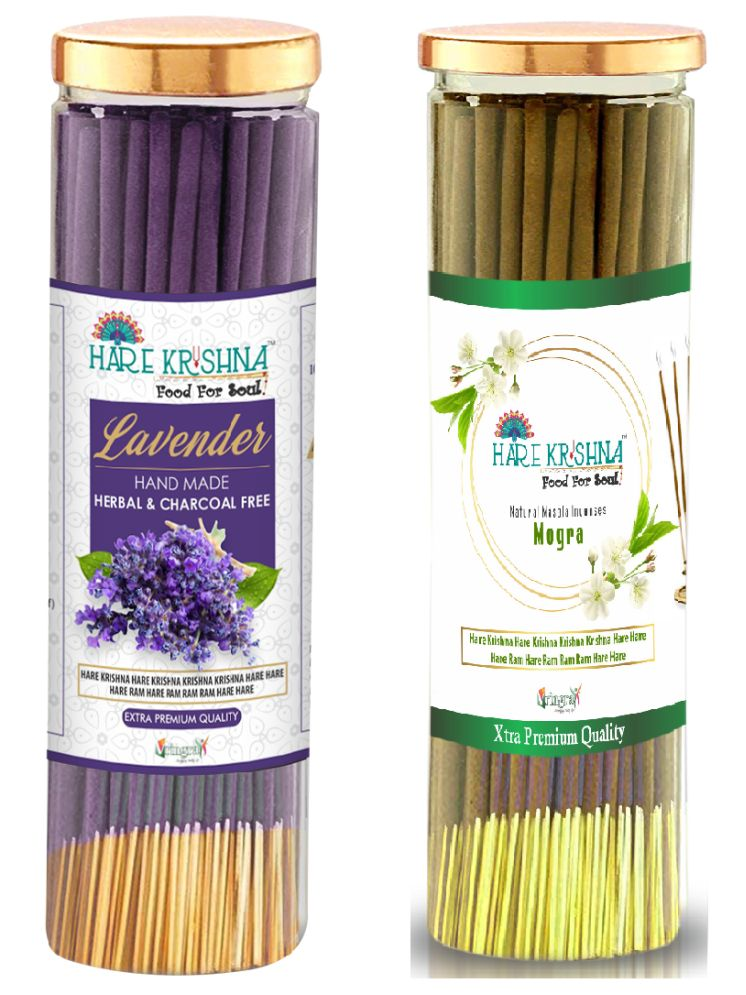     			Hare Krishna Food For Soul Incense Stick Mogra & Lavender 200 gm ( Pack of 1 )