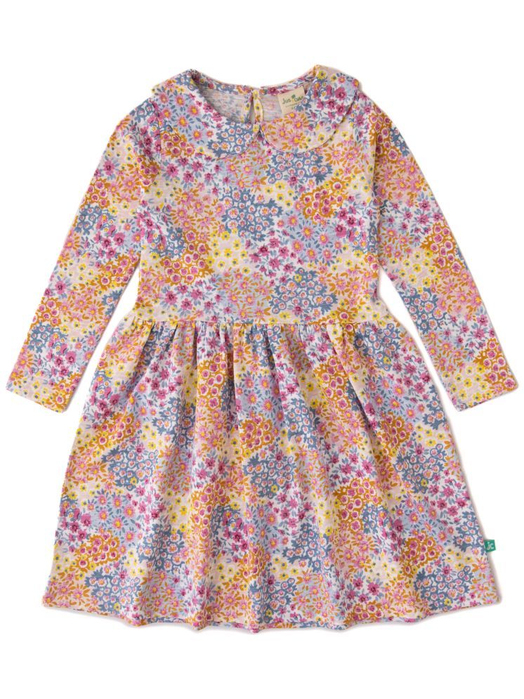     			Juscubs Multicolor Cotton Girls Fit And Flare Dress ( Pack of 1 )