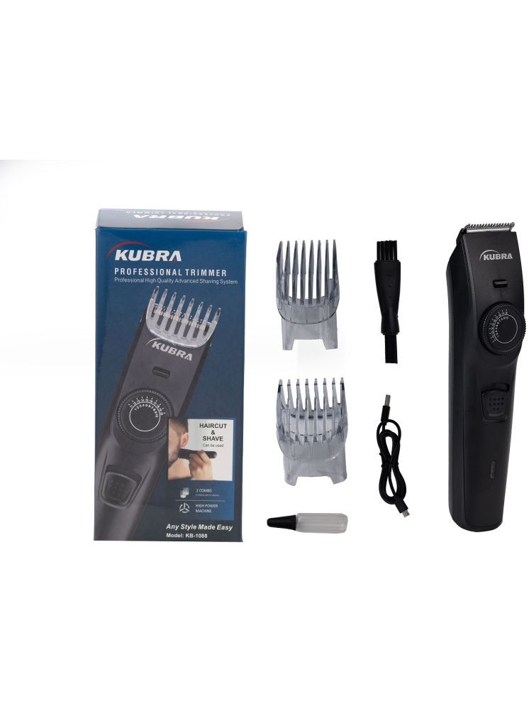     			KUBRA KB-1088 Black Cordless Beard Trimmer With 120 minutes Runtime