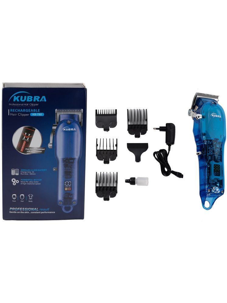     			KUBRA KB-780 Blue Cordless Beard Trimmer With 120 minutes Runtime