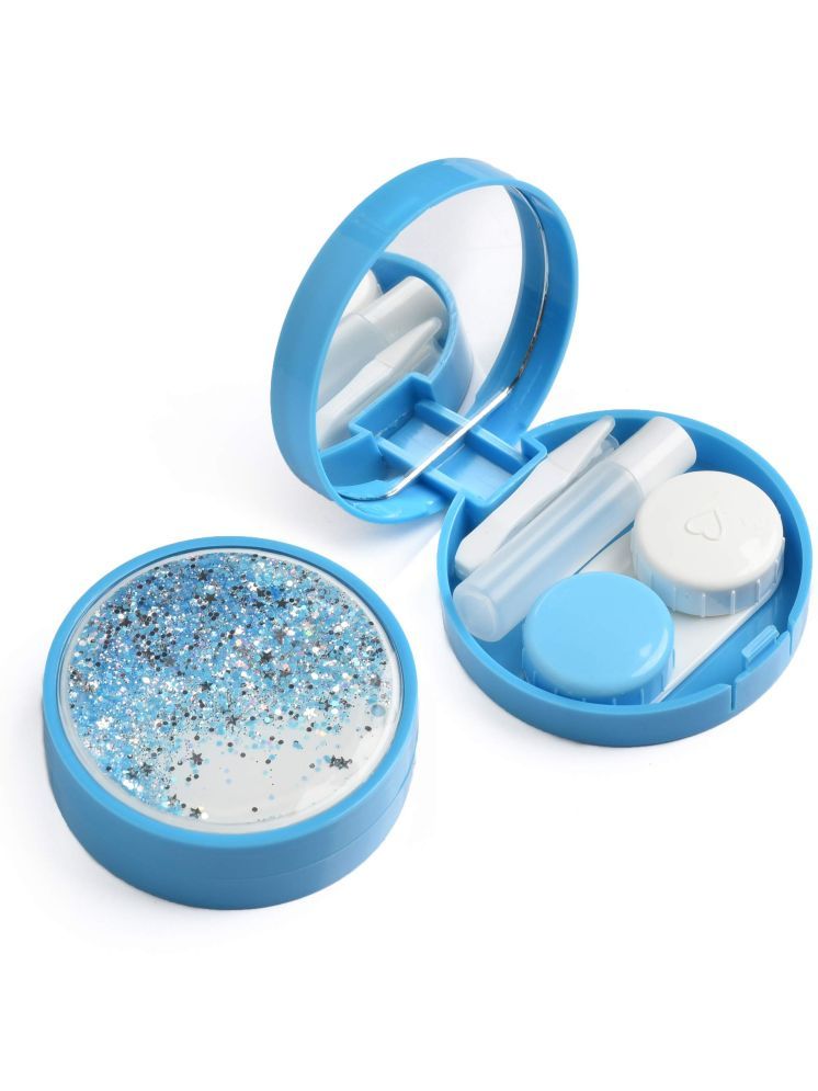     			Vivid Blue Hard Case Contact Lenses