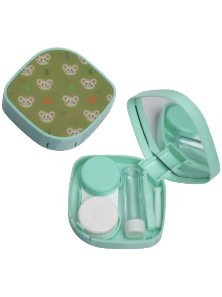     			Vivid Green Hard Case Contact Lenses