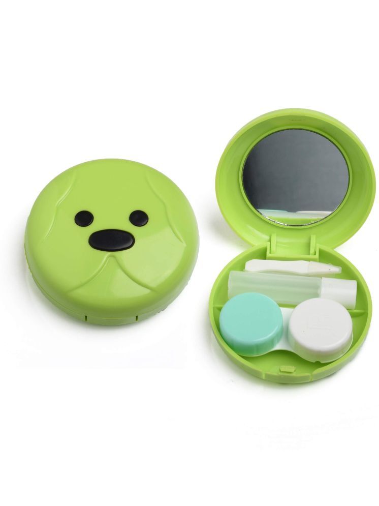     			Vivid Green Hard Case Contact Lenses