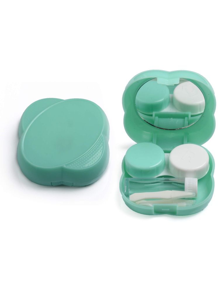     			Vivid Green Hard Case Contact Lenses