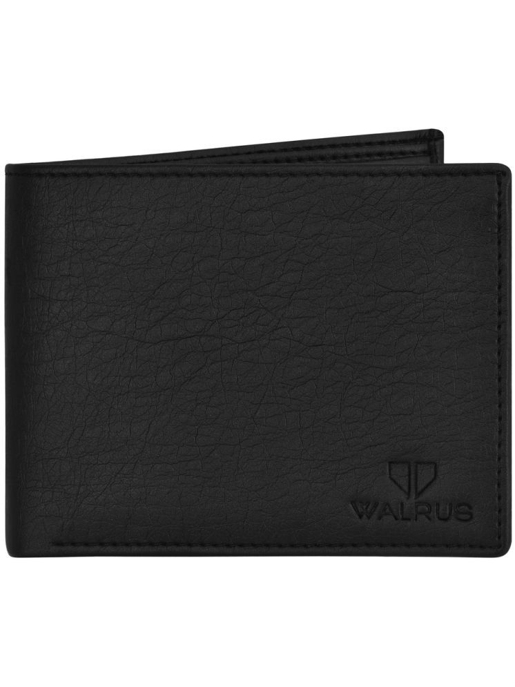     			Walrus Black Faux Leather Men's Regular Wallet ( Pack of 1 )