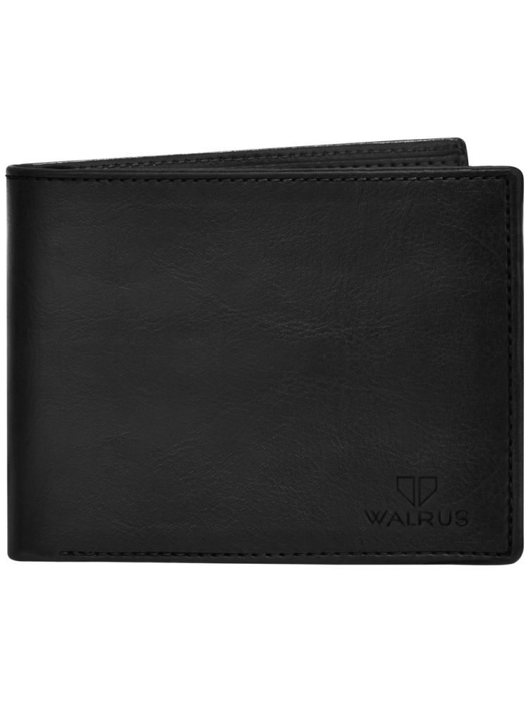     			Walrus Black Faux Leather Men's Regular Wallet ( Pack of 1 )