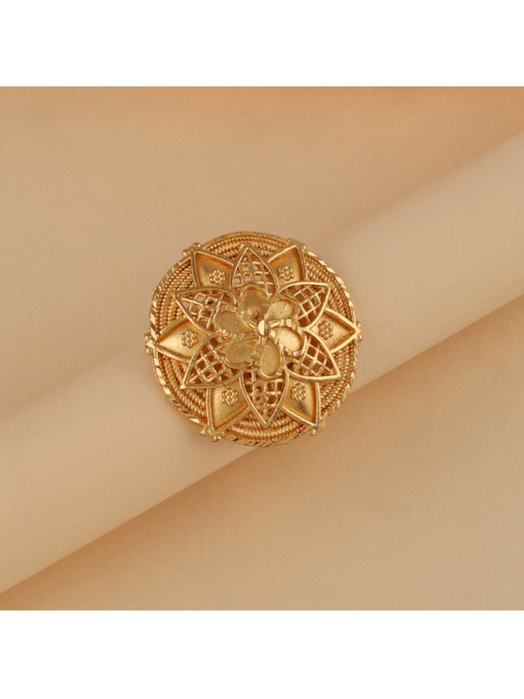     			Bhagya Lakshmi Golden Rings ( Pack of 1 )