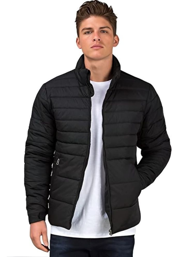     			DCENT KRAFT Polyester Men's Quilted & Bomber Jacket - Black ( Pack of 1 )