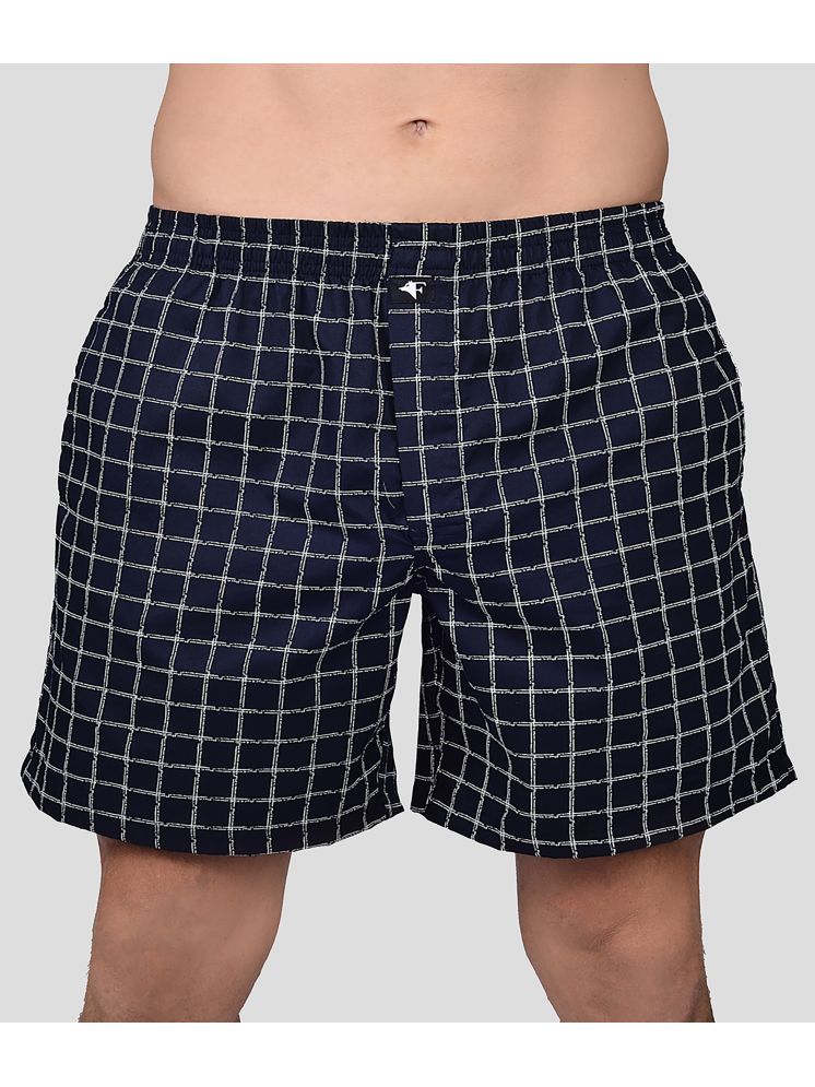     			Frenchie Cotton Men's Boxer- ( Navy ) Boxer Shorts for Men