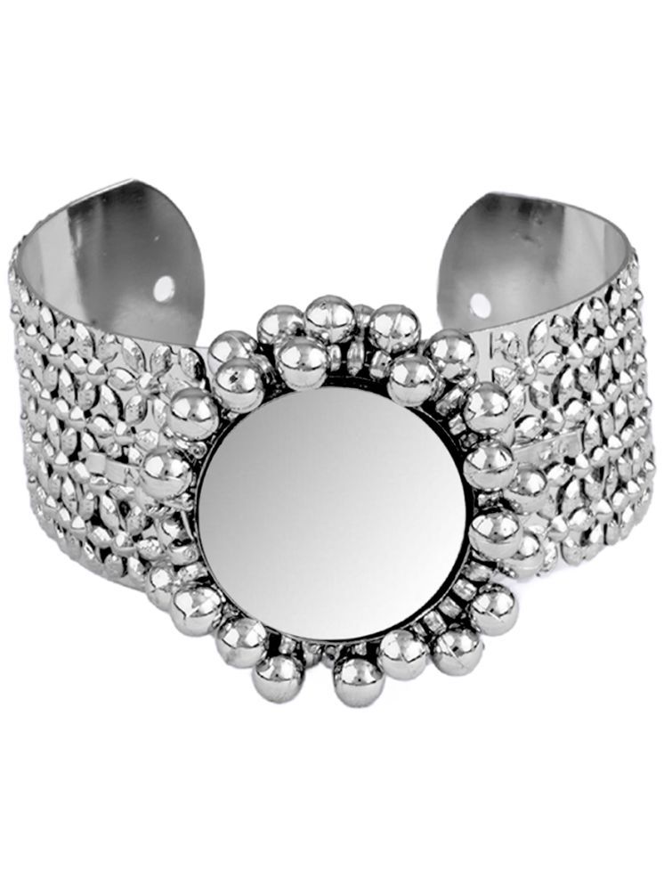     			JFL - Jewellery For Less Silver Cuff ( Pack of 1 )