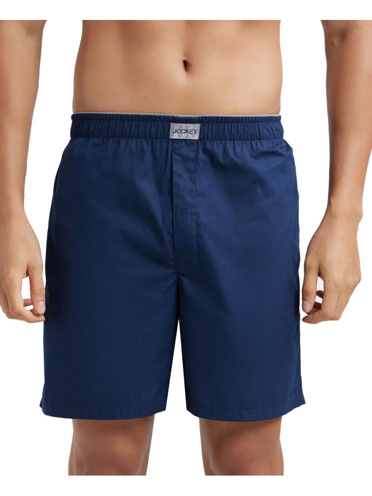     			Jockey Navy Cotton Men's Shorts ( Pack of 1 )