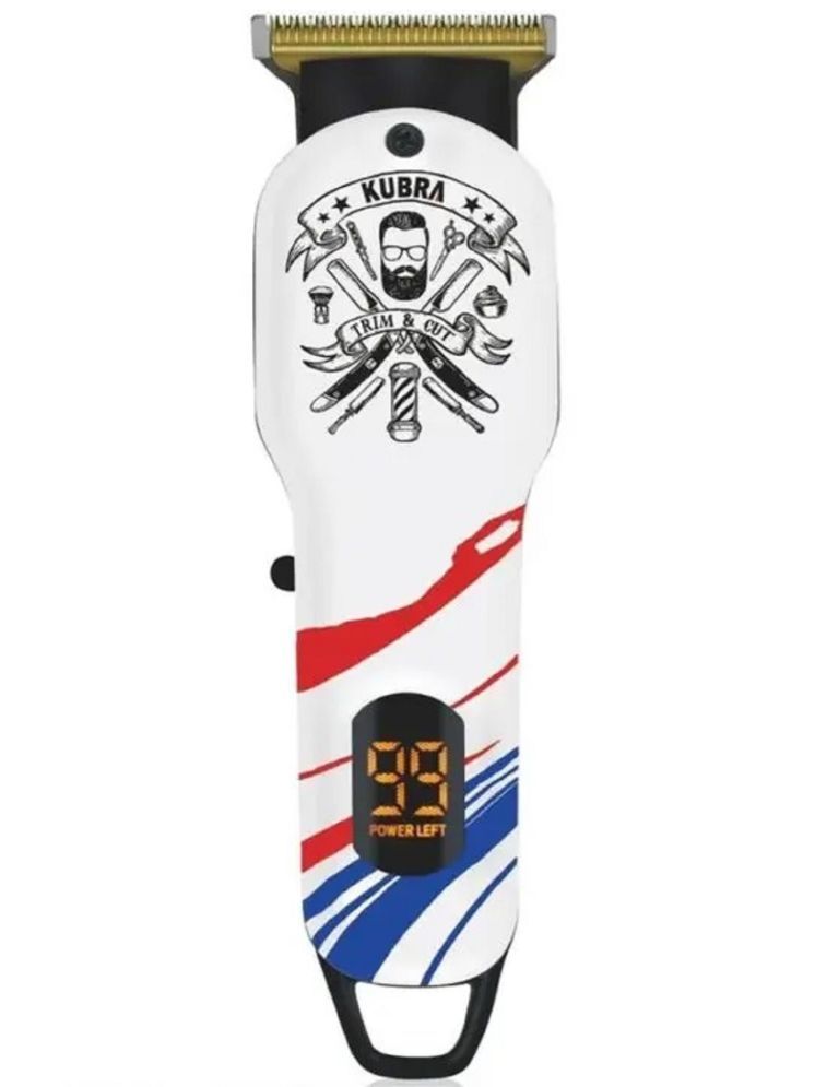     			KUBRA KB-9164 White Cordless Beard Trimmer With 120 minutes Runtime