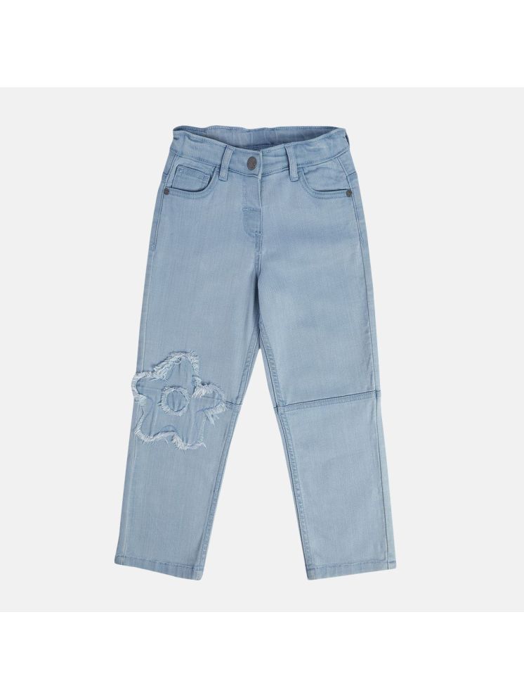     			Miniklub Kids Girls Pack Of 1 Denim Pant (Blue)