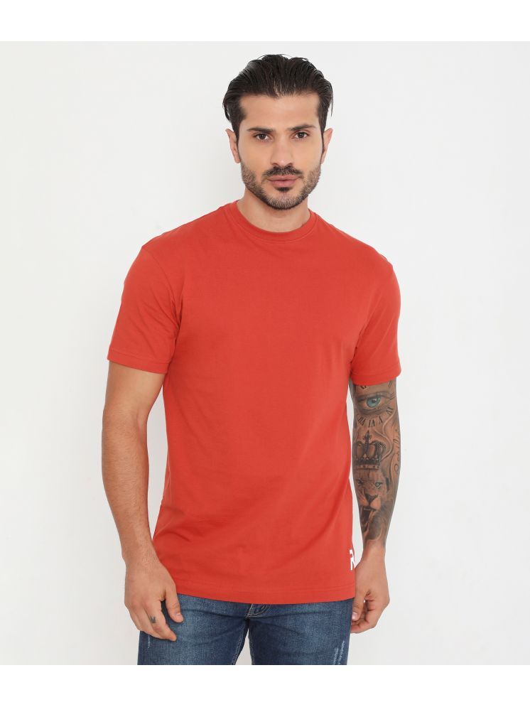     			Rivolta Pack of 1 100% Cotton Regular Fit Men's T-Shirt ( Rust Brown )