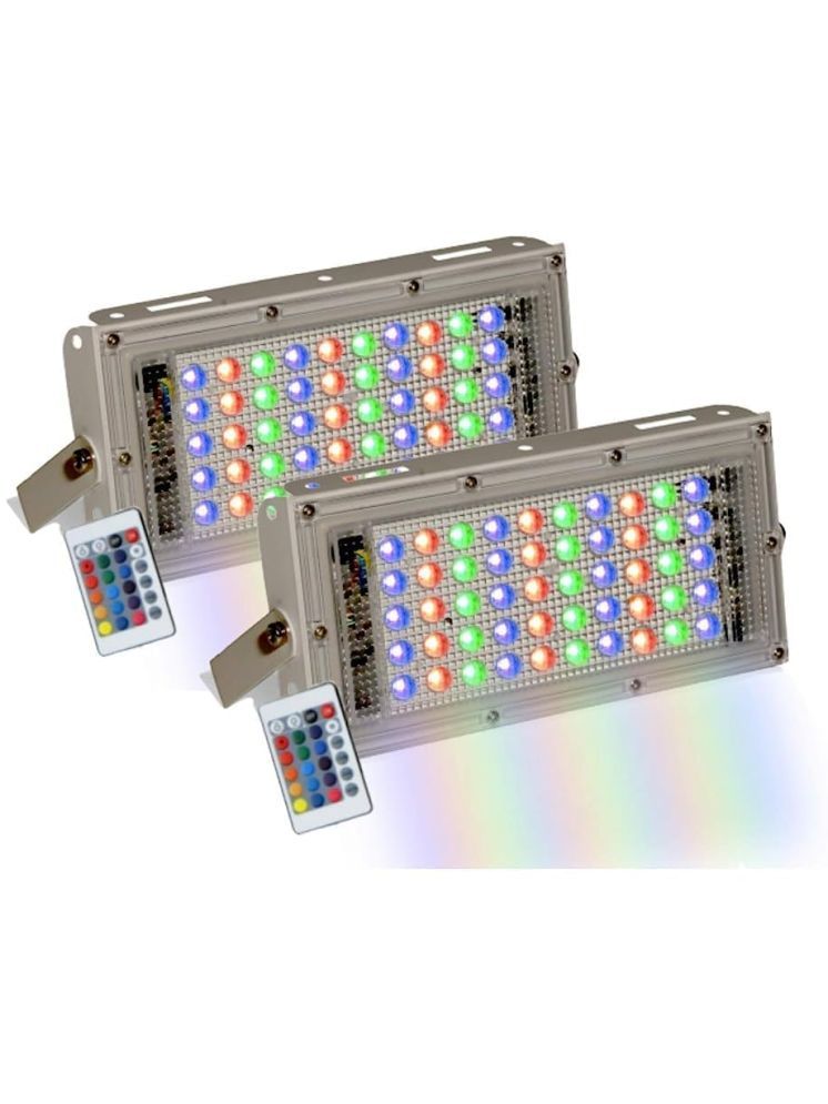     			SPARKWORLD RGB 50 Watts Flood Light ( Pack of 2 )