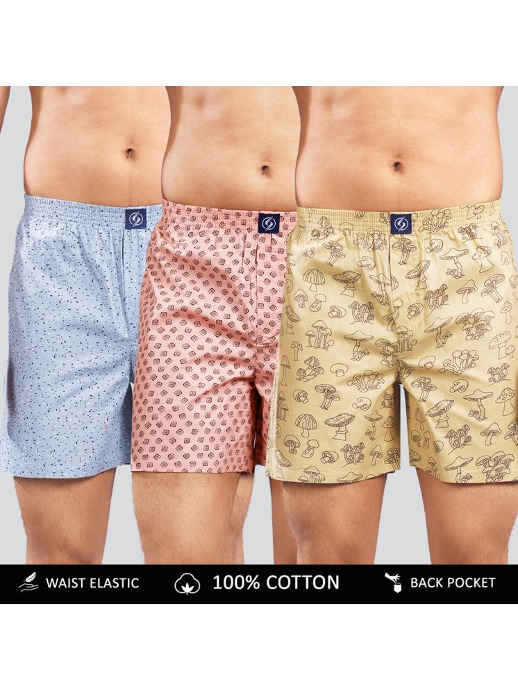     			Supersquad Pack of 3 Cotton Men's Boxer- ( Assorted 5 )