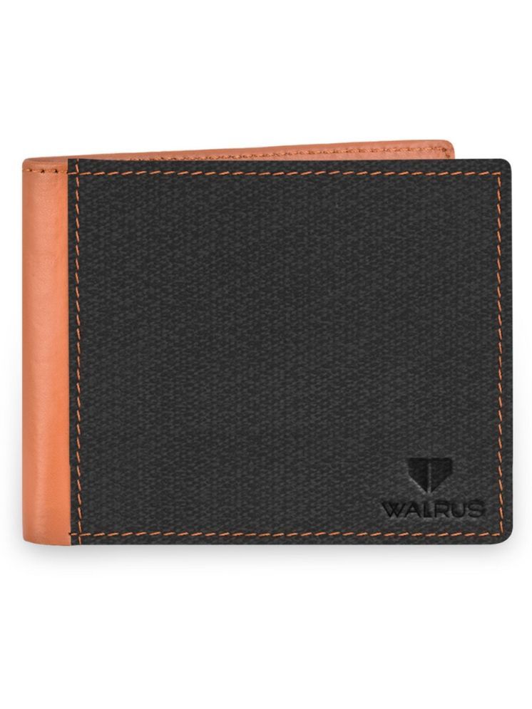     			Walrus Black Faux Leather Men's Regular Wallet ( Pack of 1 )