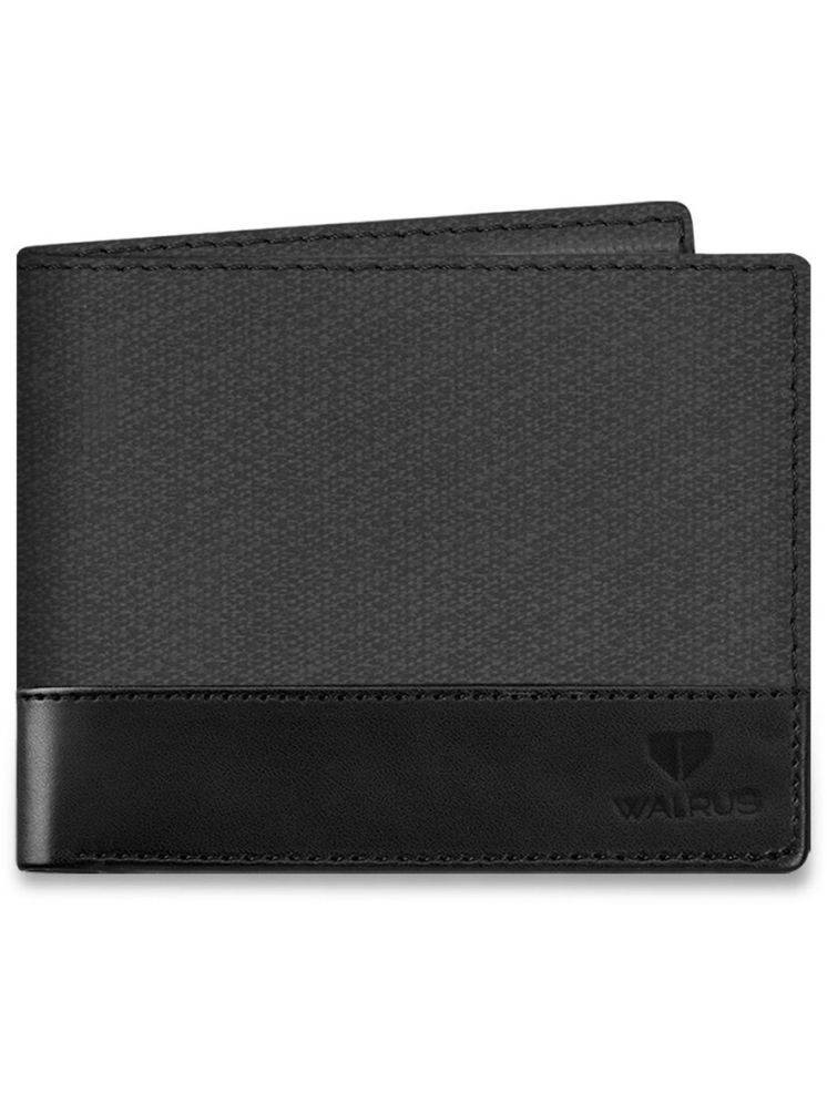     			Walrus Black Faux Leather Men's Regular Wallet ( Pack of 1 )