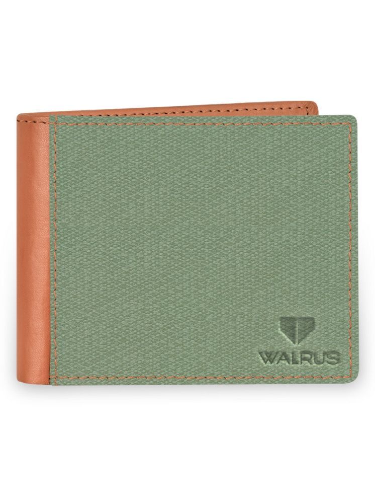     			Walrus Green Faux Leather Men's Regular Wallet ( Pack of 1 )