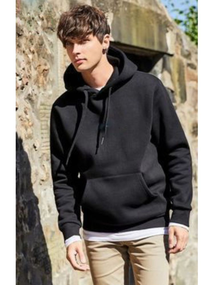     			nikline Woollen Hooded Men's Sweatshirt - Black ( Pack of 1 )