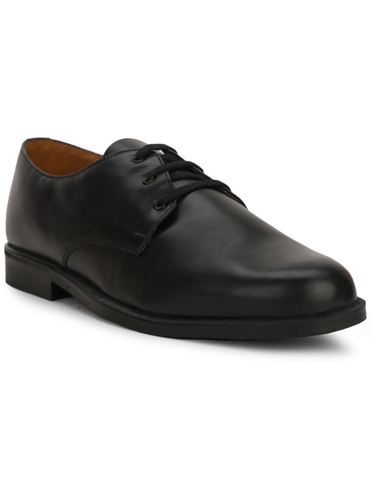     			Bata Black Men's Derby Formal Shoes