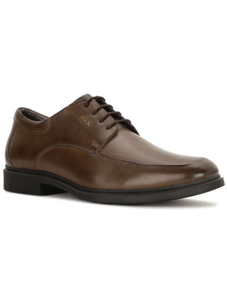     			Bata Brown Men's Derby Formal Shoes