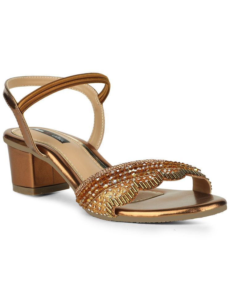     			Bata Gold Women's Sandal Heels