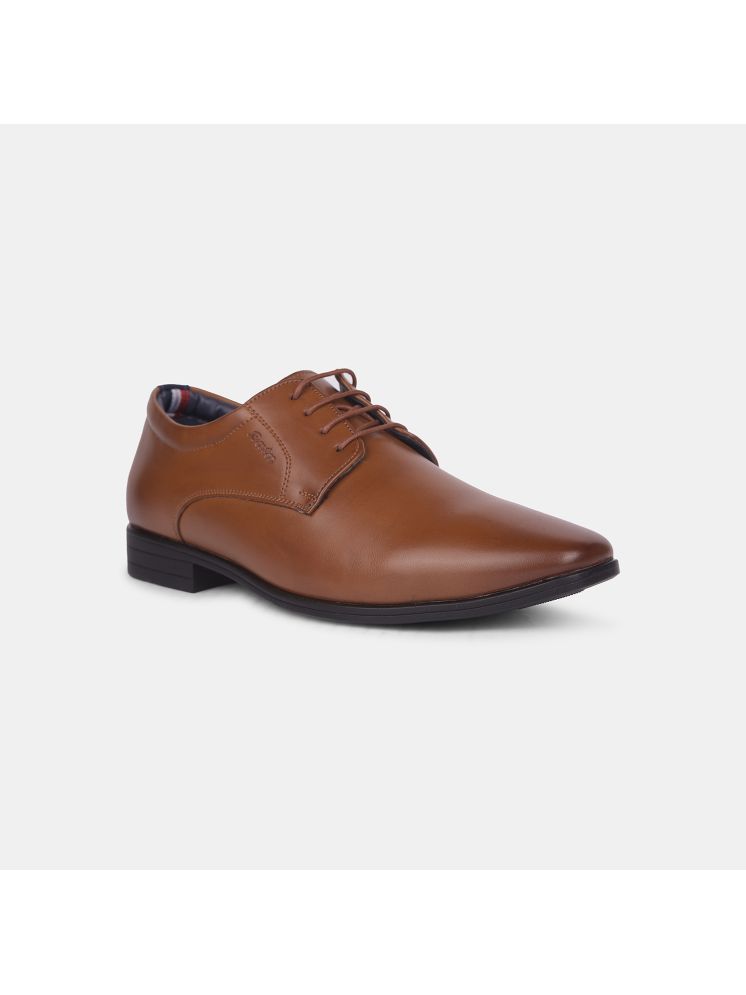     			Bata Tan Men's Derby Formal Shoes