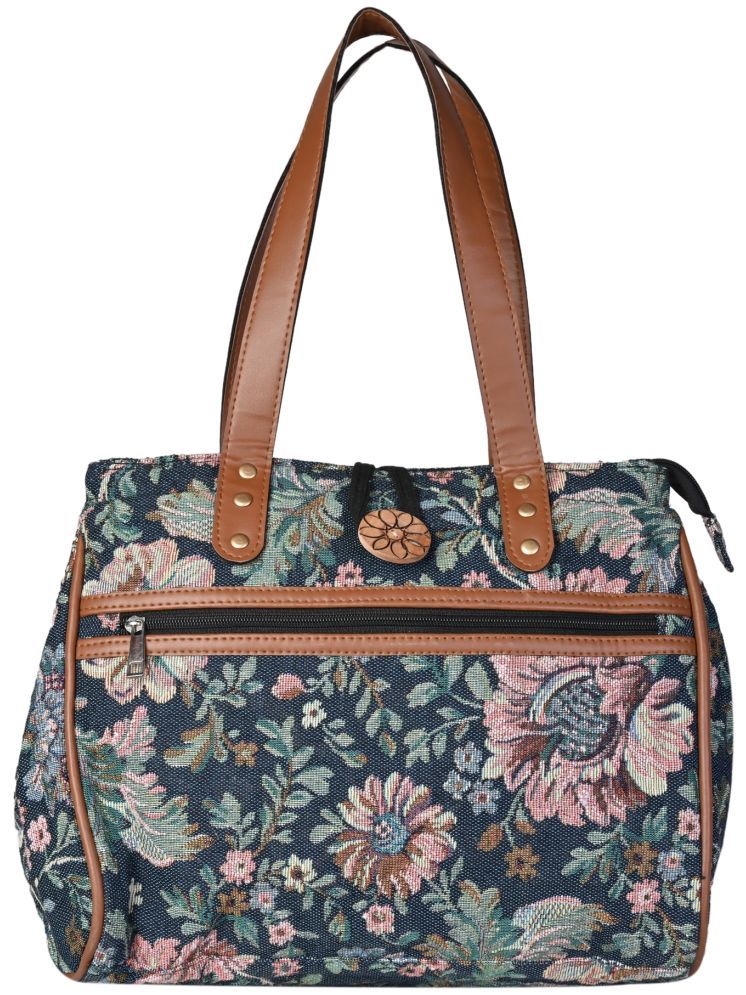     			ENSAC Green Cotton Shoulder Bag