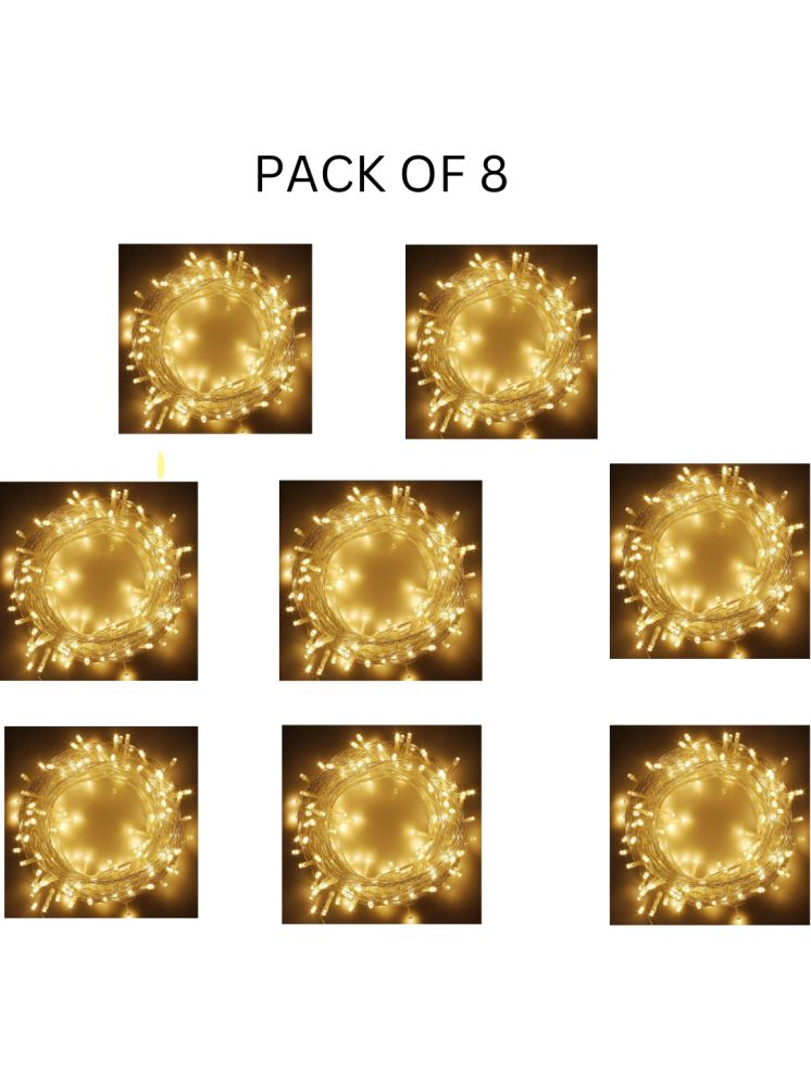     			Kadio Yellow 13M String Light ( Pack of 8 )