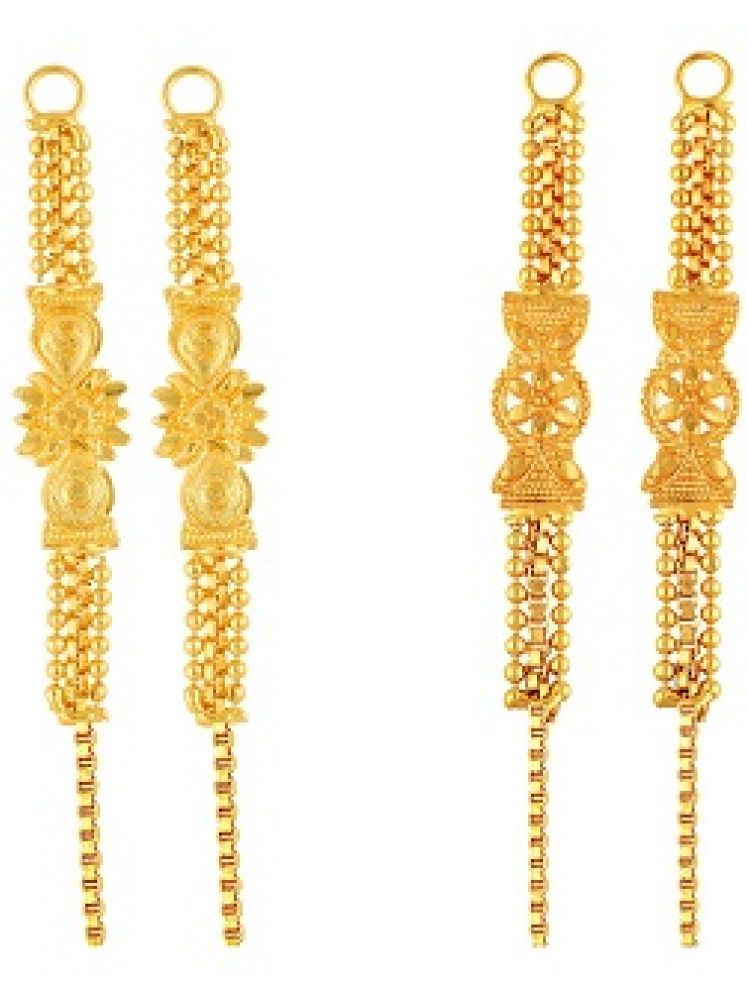     			VIVASTRI Golden EarCuff Earrings ( Pack of 2 )