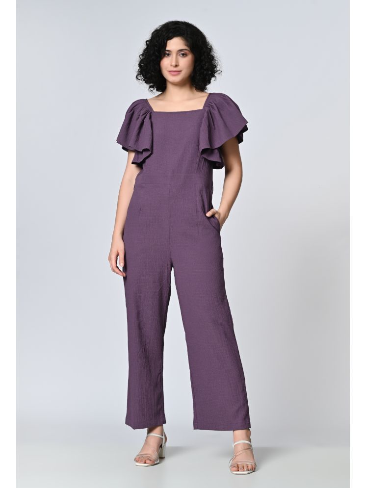     			ALL WAYS YOU Purple Polyester Regular Fit Women's Jumpsuit ( Pack of 1 )