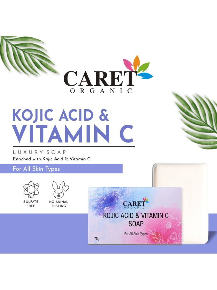     			Caret Organic Beauty Vitamin C Kojic Acid Bathing Bar for All Skin Type ( Pack of 1 )