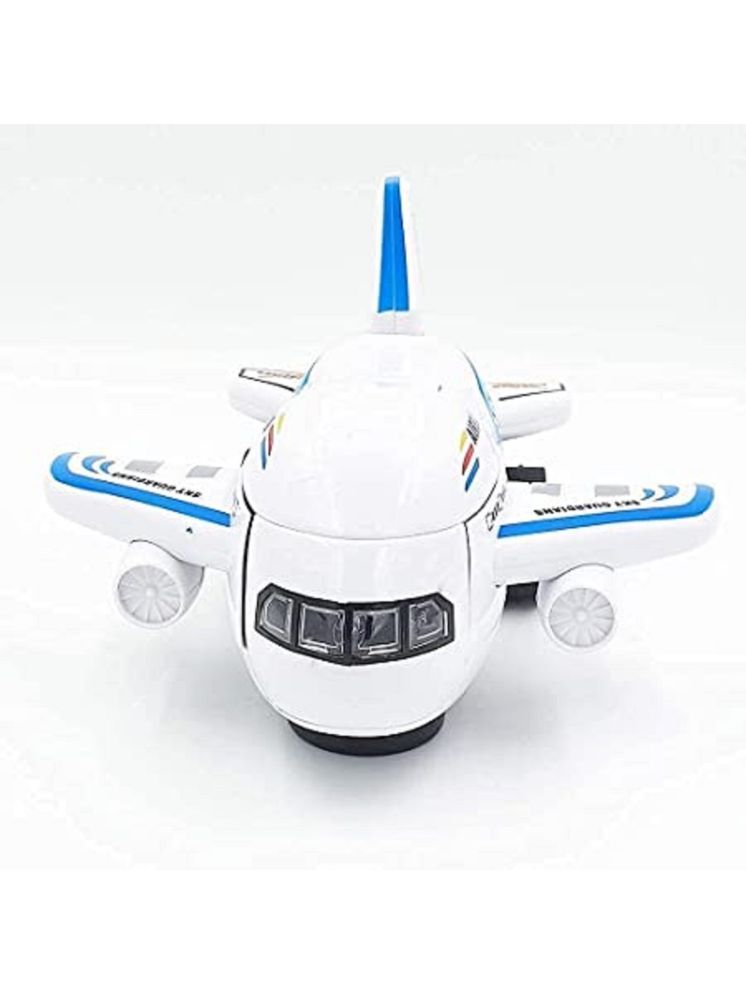     			1912Y-YESKART Toys White Airbus AIR Bus Deformation Robot & Go Toy Airplane with Flashing Led Light & Sounds Aircraft Model Airplane Toys For Kids