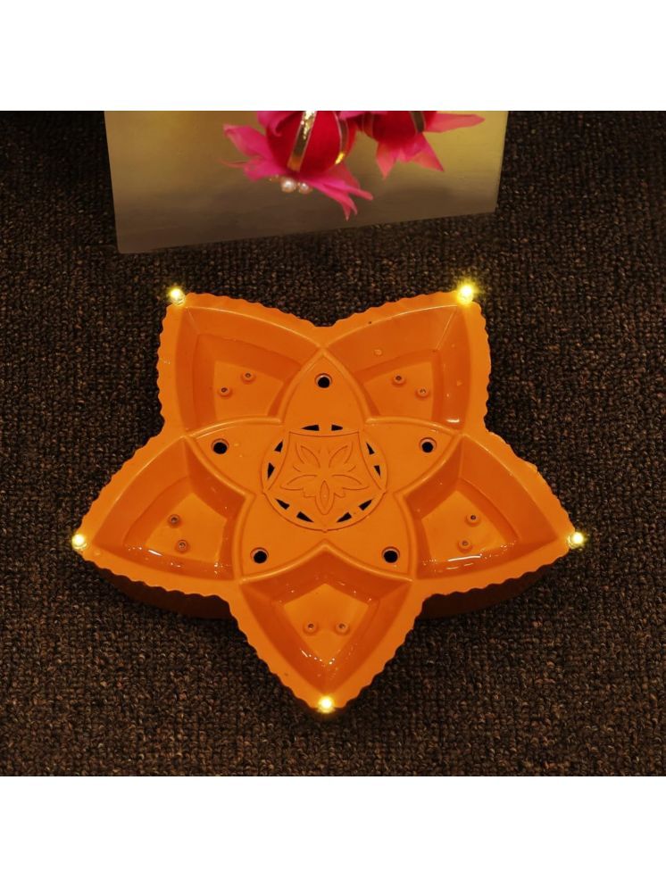     			ATIPRIYA Plastic Panchmukhi Diya Diya - Pack of 1