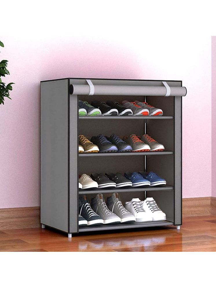     			BHIMADA Metal 4 Tier Shoe Rack Assorted