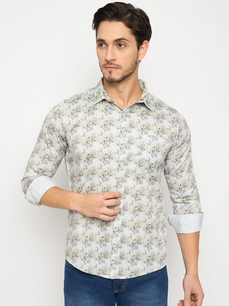     			Duke 100% Cotton Slim Fit Printed Full Sleeves Men's Casual Shirt - Green ( Pack of 1 )