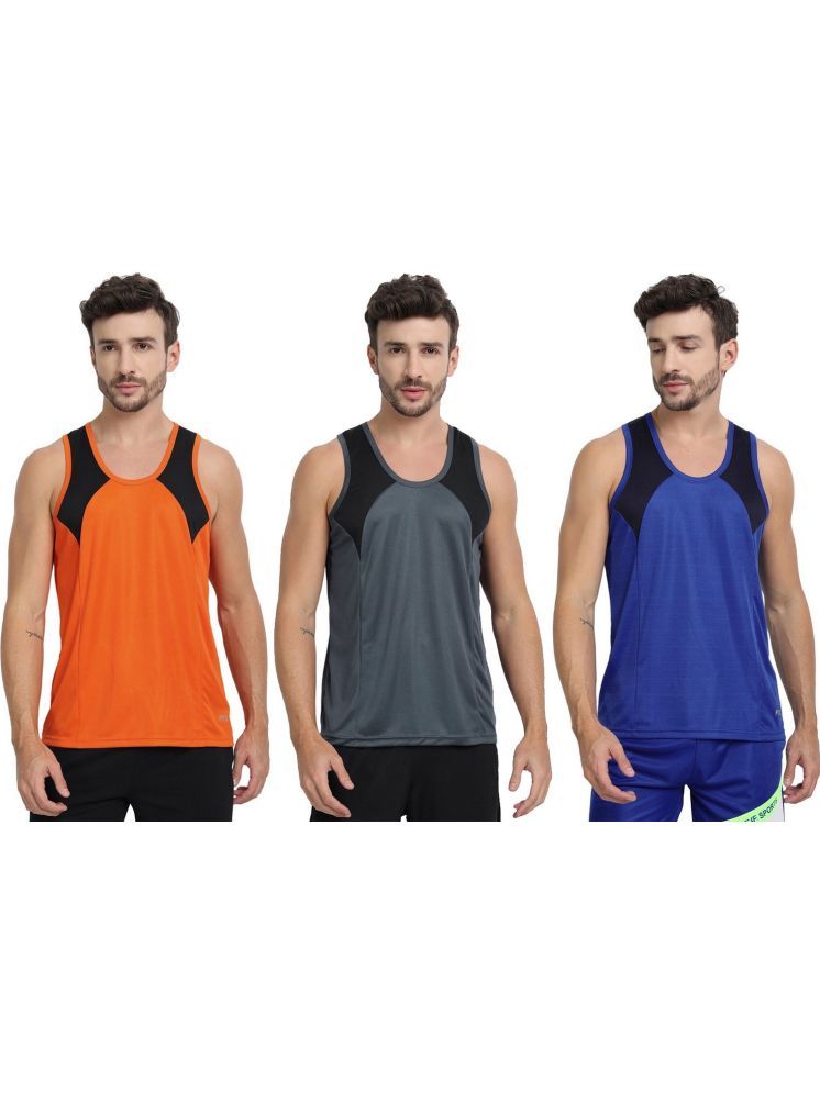     			FTX Pack of 3 Polyester Men's Vest ( Coral )