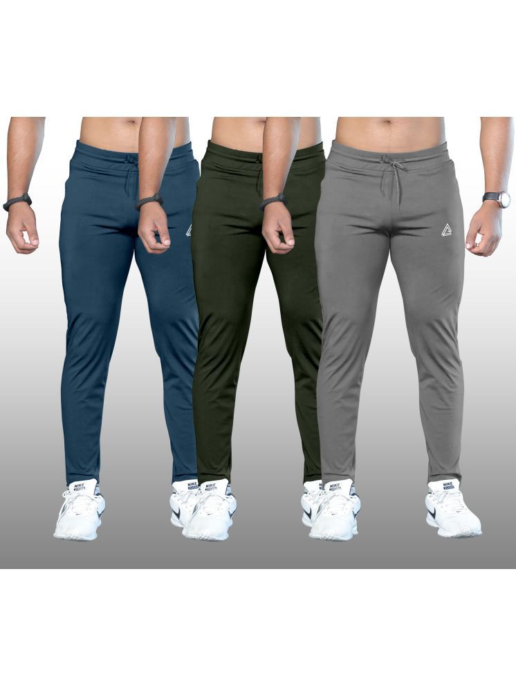     			FTX Silver Lycra Men's Trackpants ( Pack of 3 )