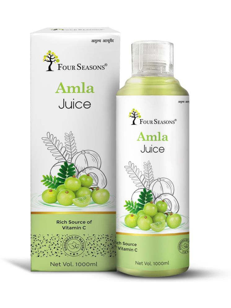     			Four Seasons Cold-Pressed Amla Juice 1L | Vitamin C | Best for Healthy Skin, Hair & Face | Natural Detox - Weight Loss | Improve Immunity & Digestion | No Added Sugar