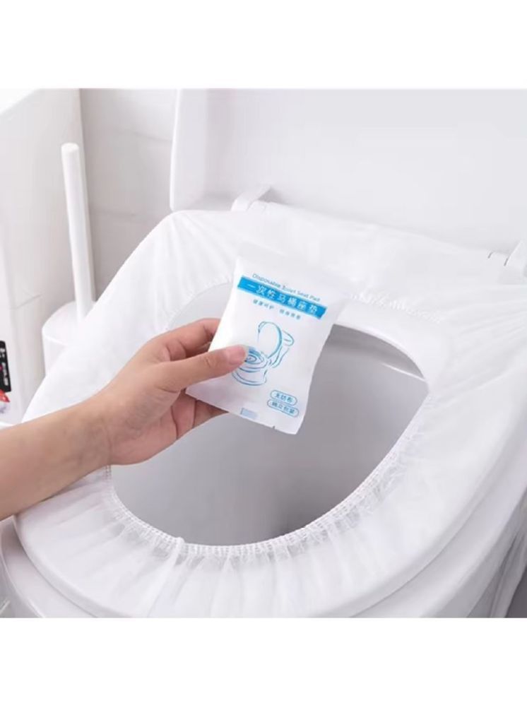     			Gatih Disposable Toilet Seat Covers All Purpose Cleaner Block Cover For No Direct Contact with Unhygienic Seats 10 no.s Pack of 10