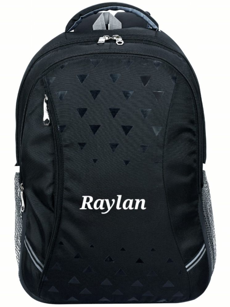     			Raylan Black PU Backpack ( 25 Ltrs )