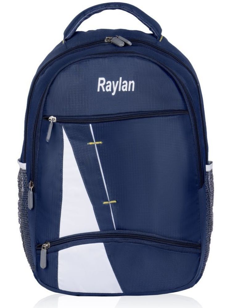     			Raylan Blue PU Backpack ( 25 Ltrs )