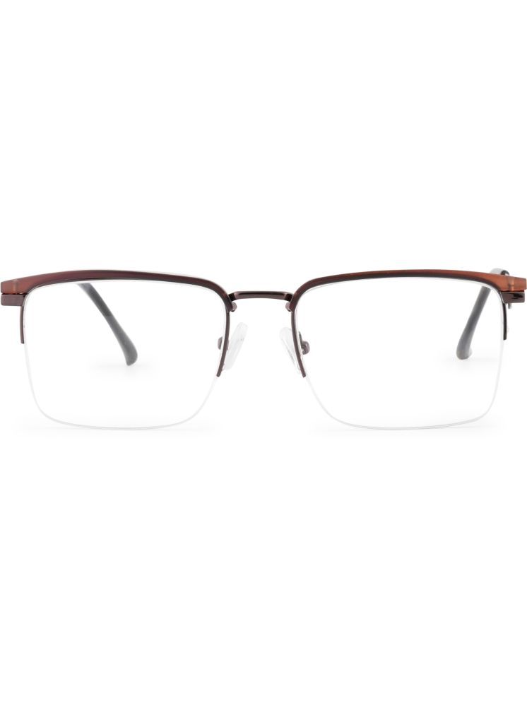     			Redex Brown Rectangular Eyeglass Frame ( Pack of 1 )